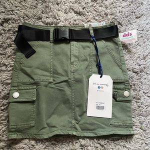 Green Khaki Skirt